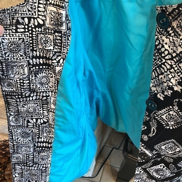 Coldwater Creek blazer size 12 black white - Picture 5 of 7